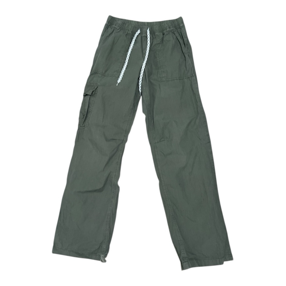 AERIE Cotton Cargo Pants Cotton Size XS Army Green